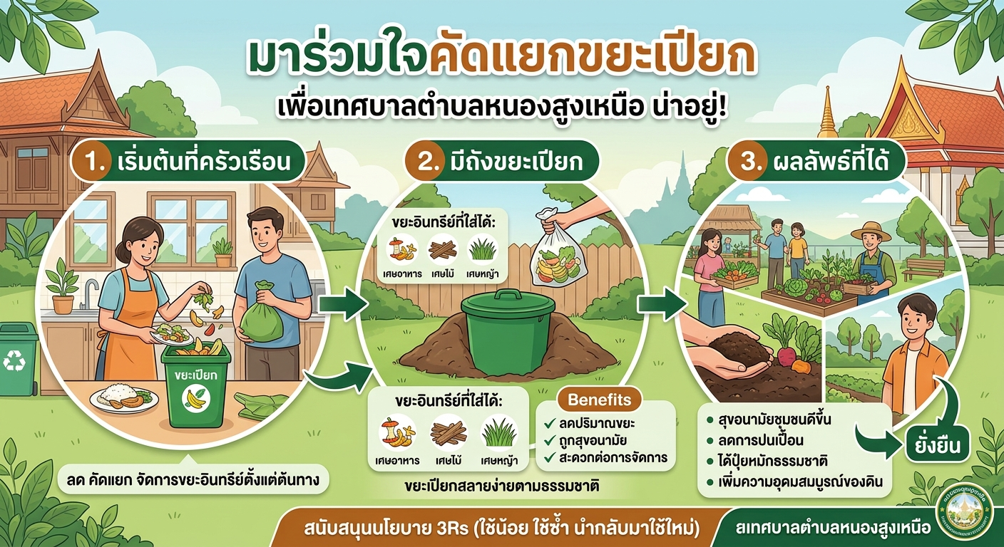 ประชาสัมพันธ์รณรงค์ถังขยะเปียกลดโลกร้อน